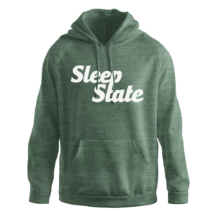 Heather Dark Green Hoodie Sweatshirt